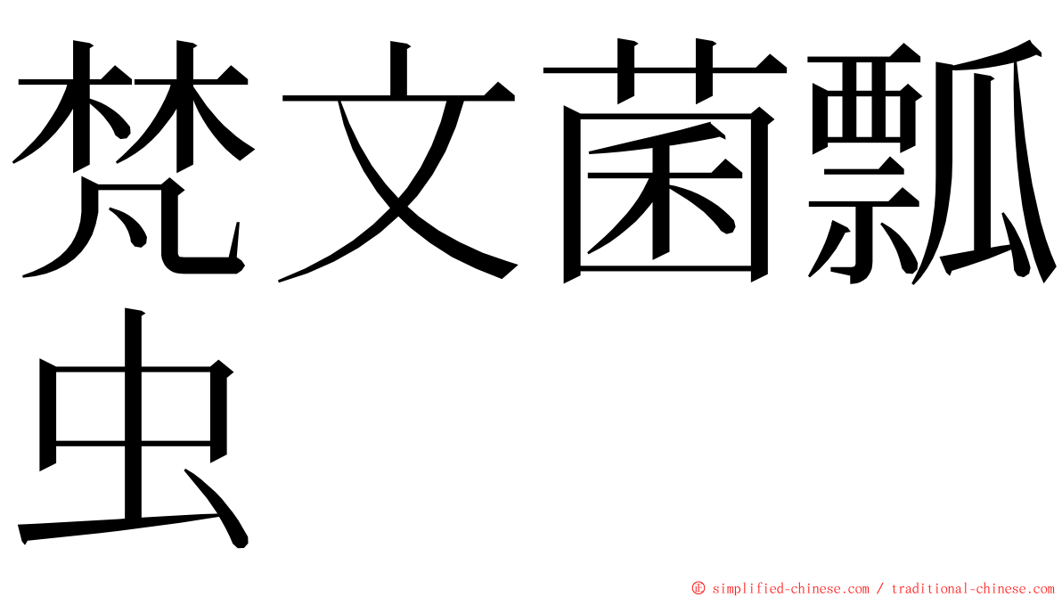 梵文菌瓢虫 ming font