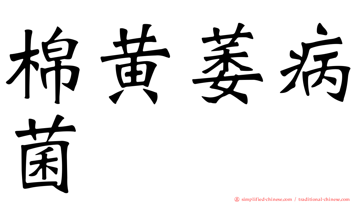 棉黄萎病菌