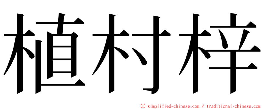 植村梓 ming font