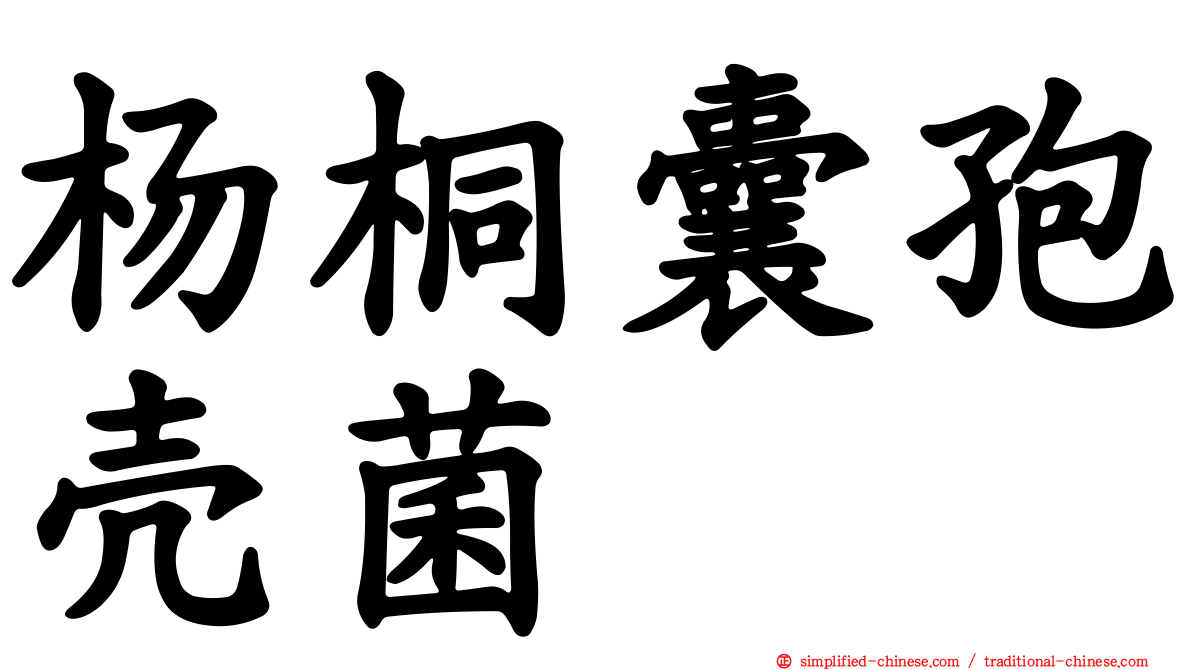 杨桐囊孢壳菌