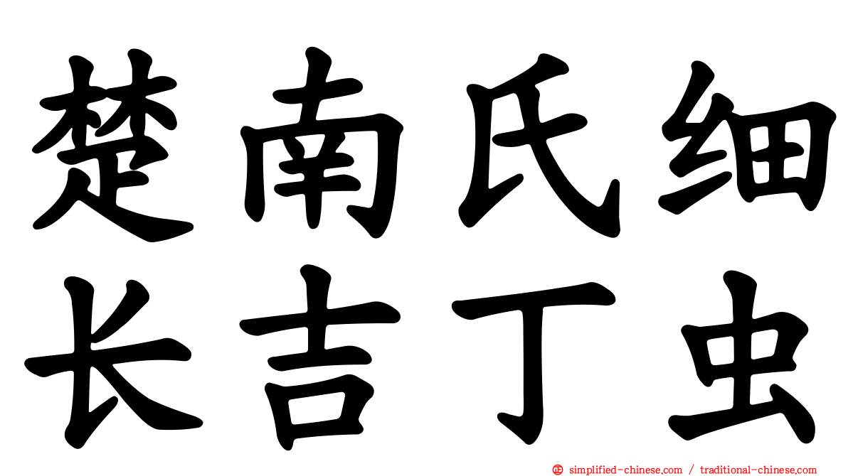 楚南氏细长吉丁虫