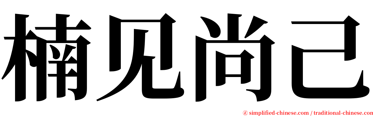 楠见尚己 serif font