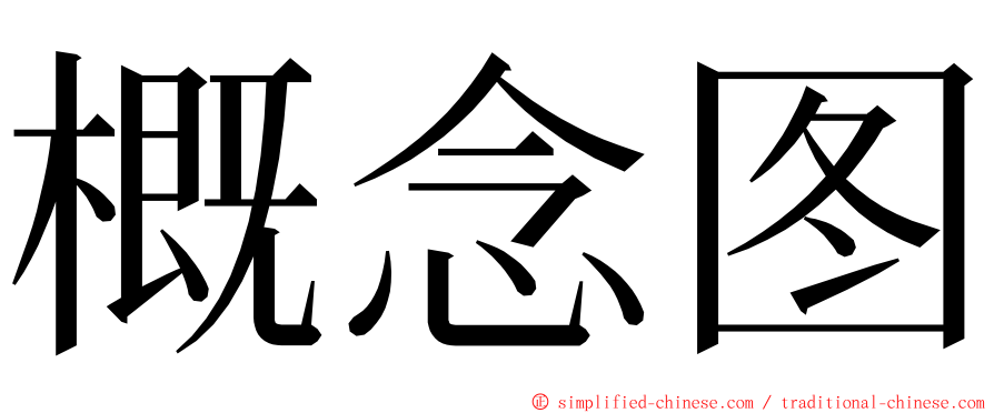 概念图 ming font