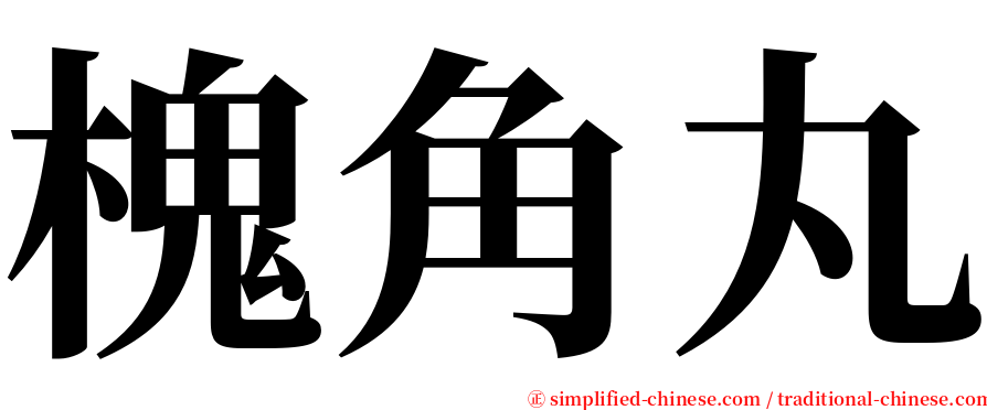 槐角丸 serif font