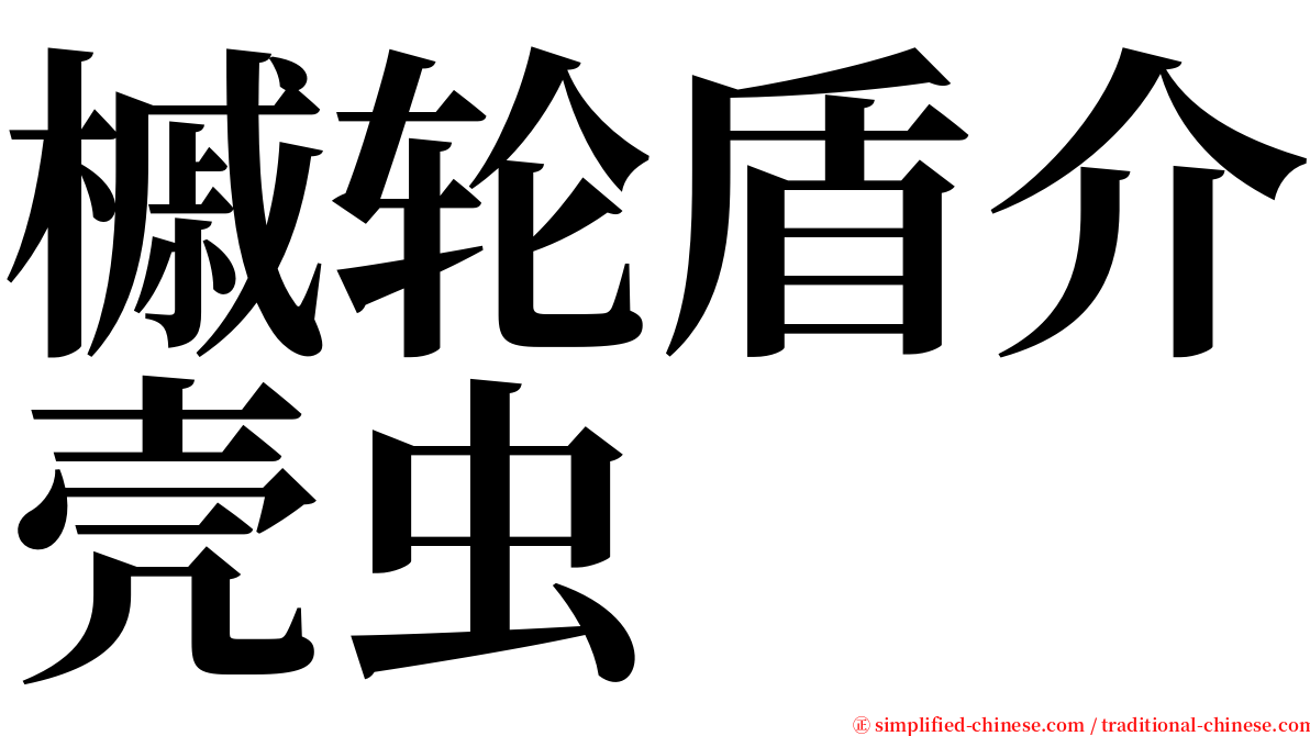 槭轮盾介壳虫 serif font