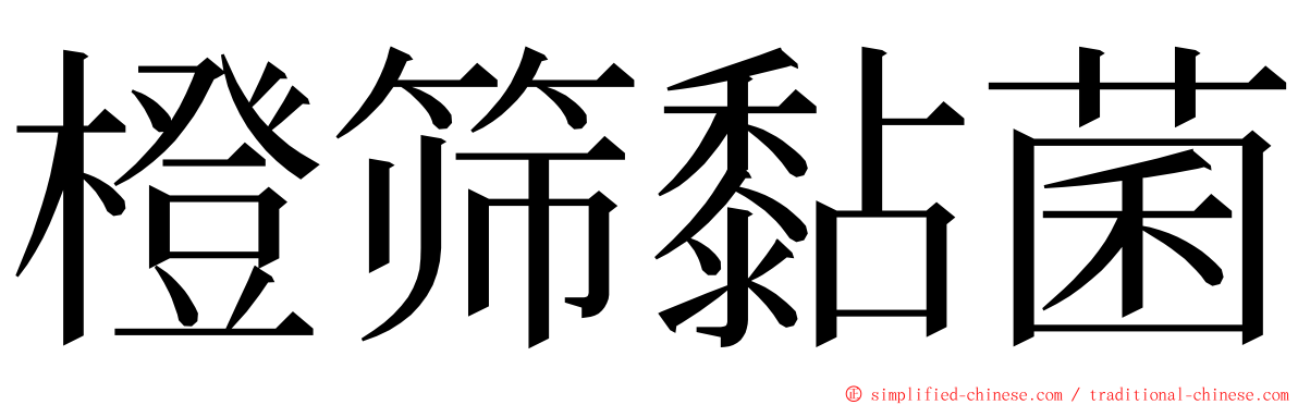 橙筛黏菌 ming font