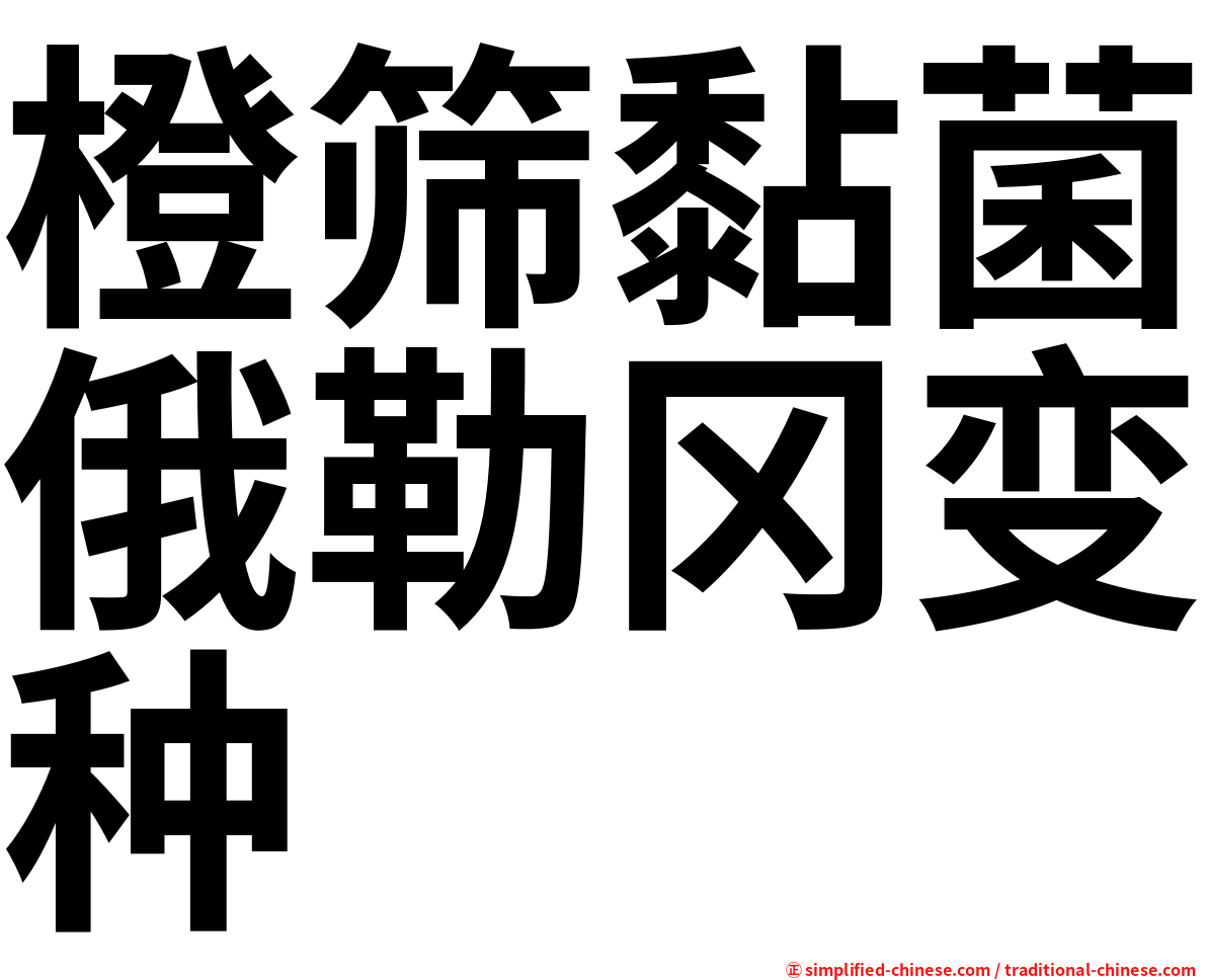 橙筛黏菌俄勒冈变种