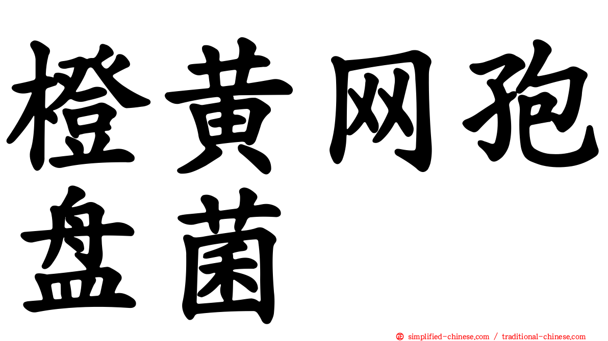 橙黄网孢盘菌