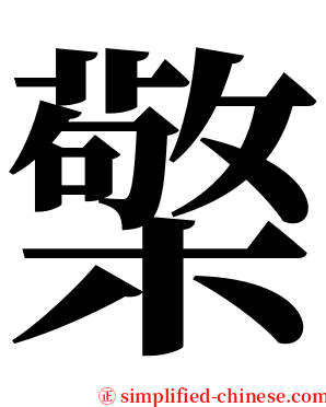 檠 serif font