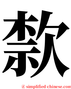 歀 serif font