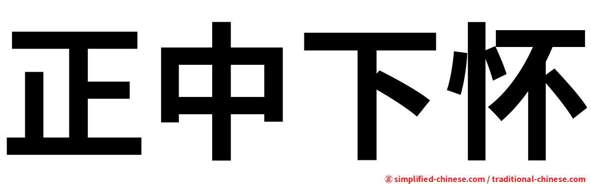 正中下怀