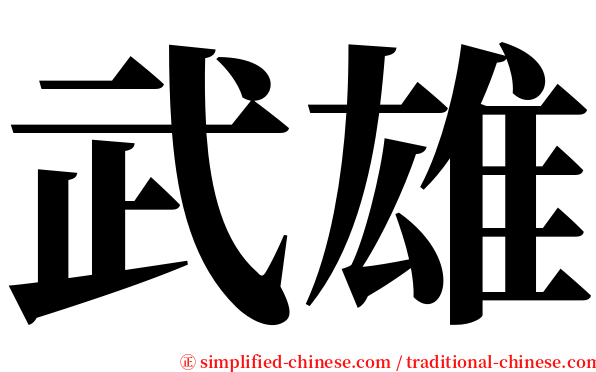 武雄 serif font