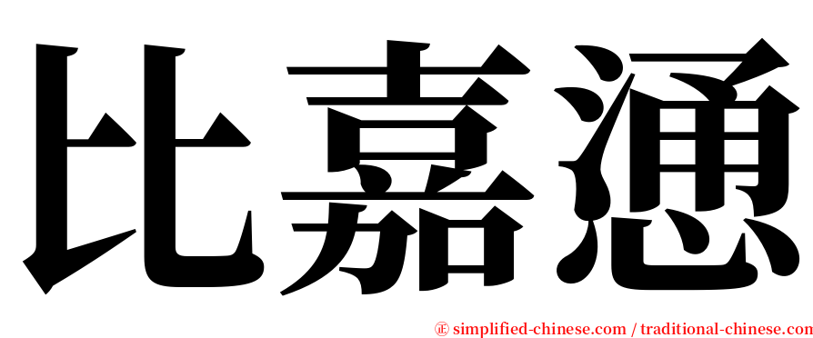 比嘉慂 serif font