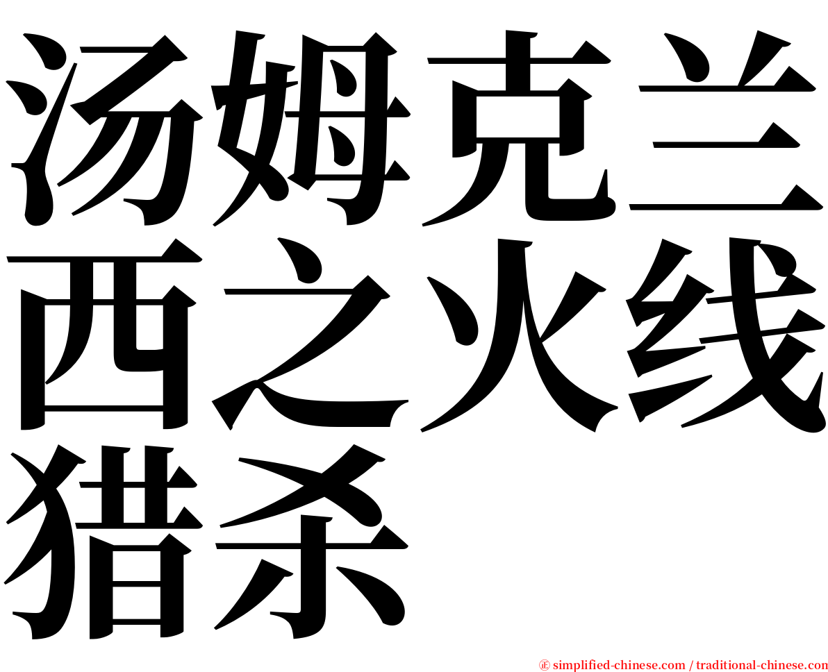 汤姆克兰西之火线猎杀 serif font