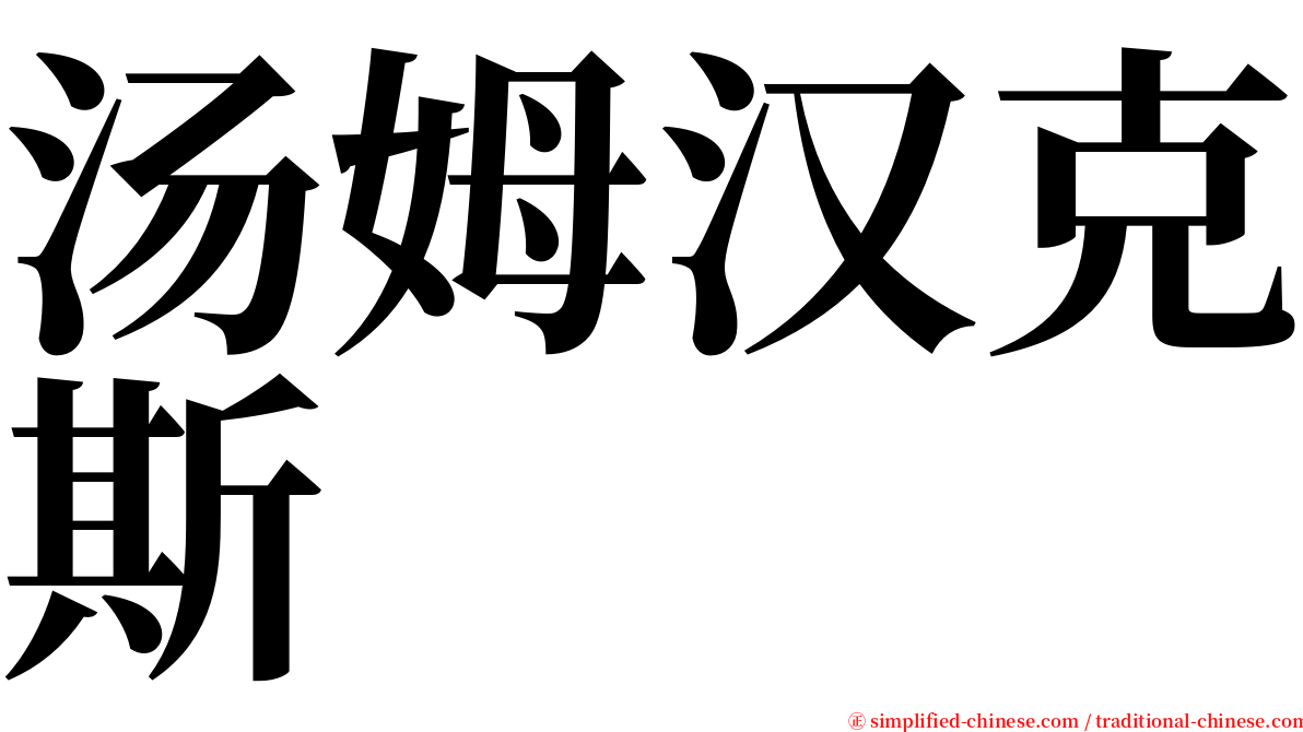 汤姆汉克斯 serif font