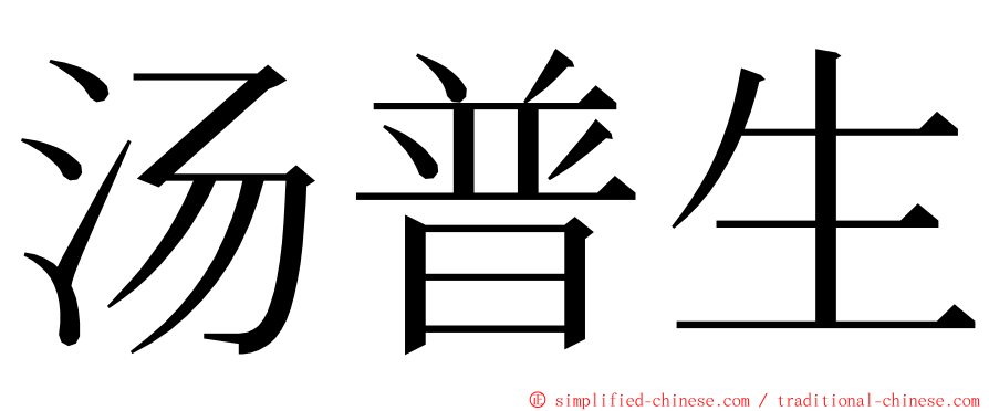 汤普生 ming font