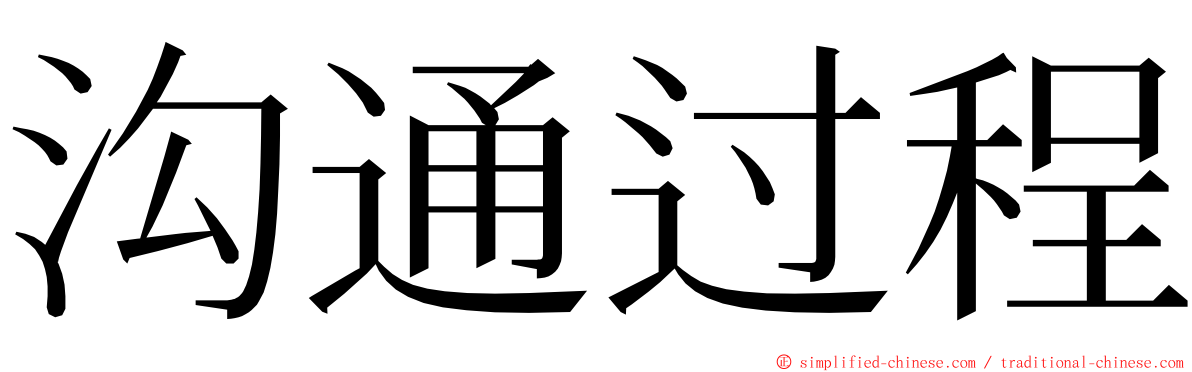 沟通过程 ming font