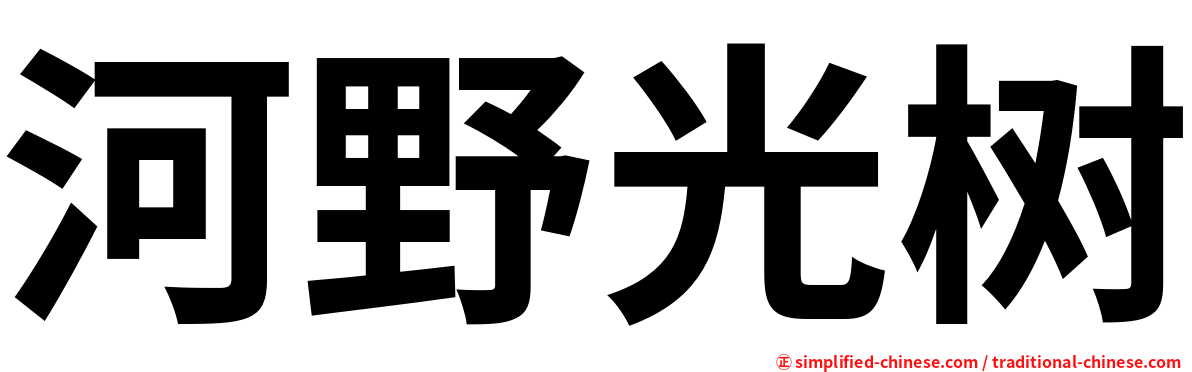 河野光树
