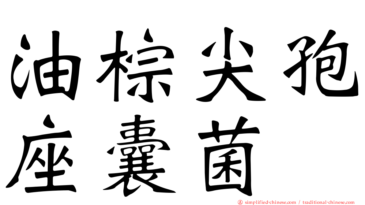 油棕尖孢座囊菌