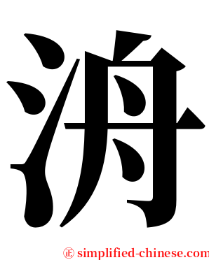 洀 serif font