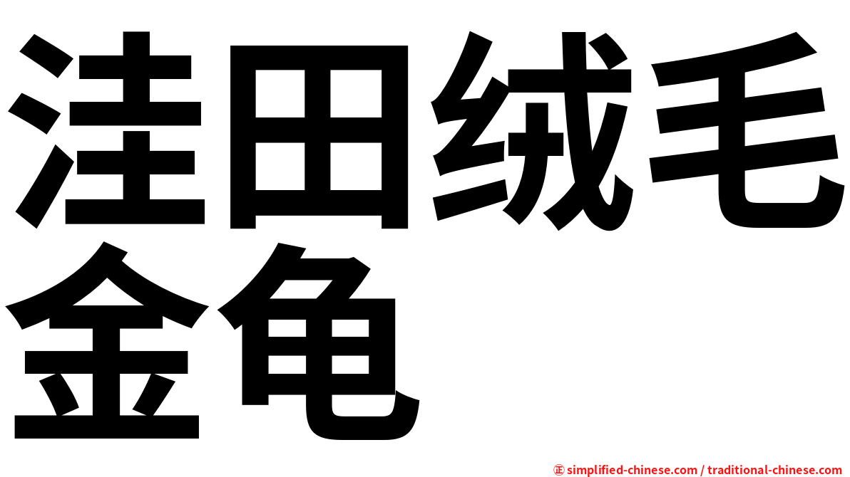 洼田绒毛金龟