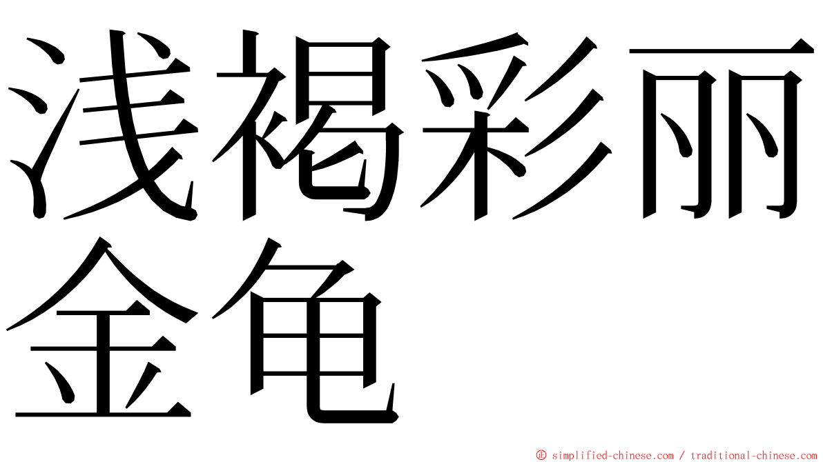 浅褐彩丽金龟 ming font