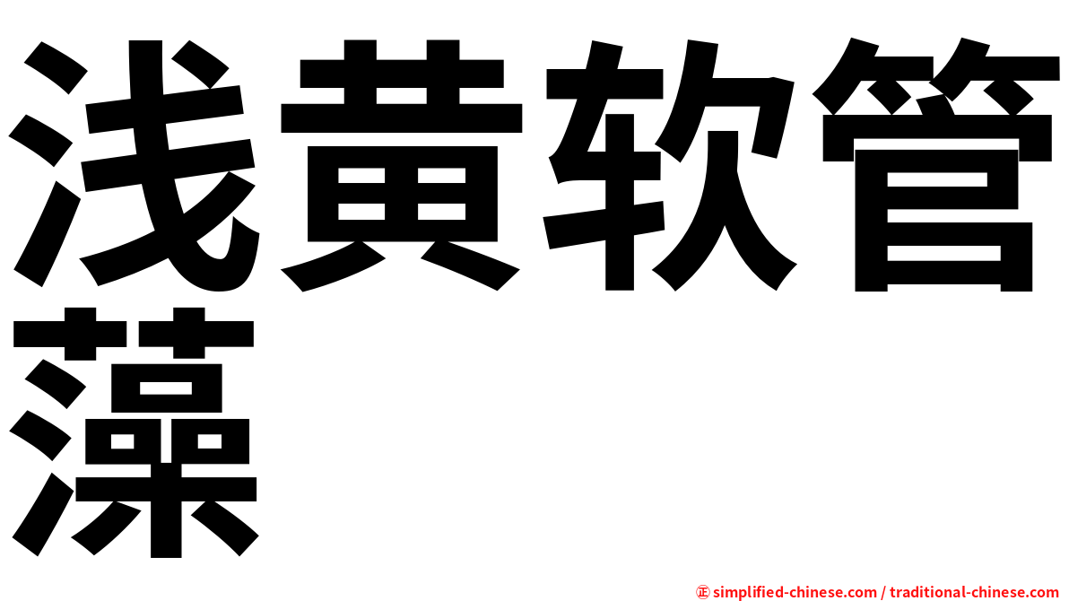 浅黄软管藻