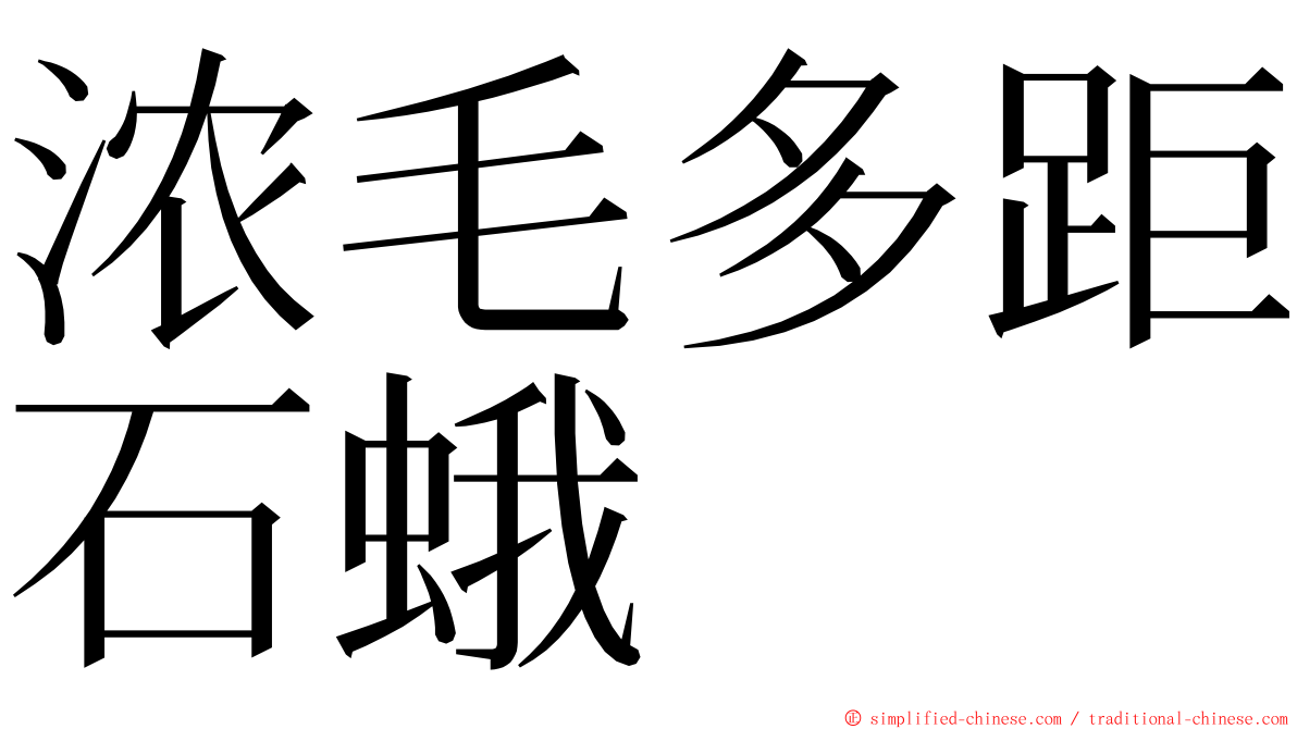 浓毛多距石蛾 ming font