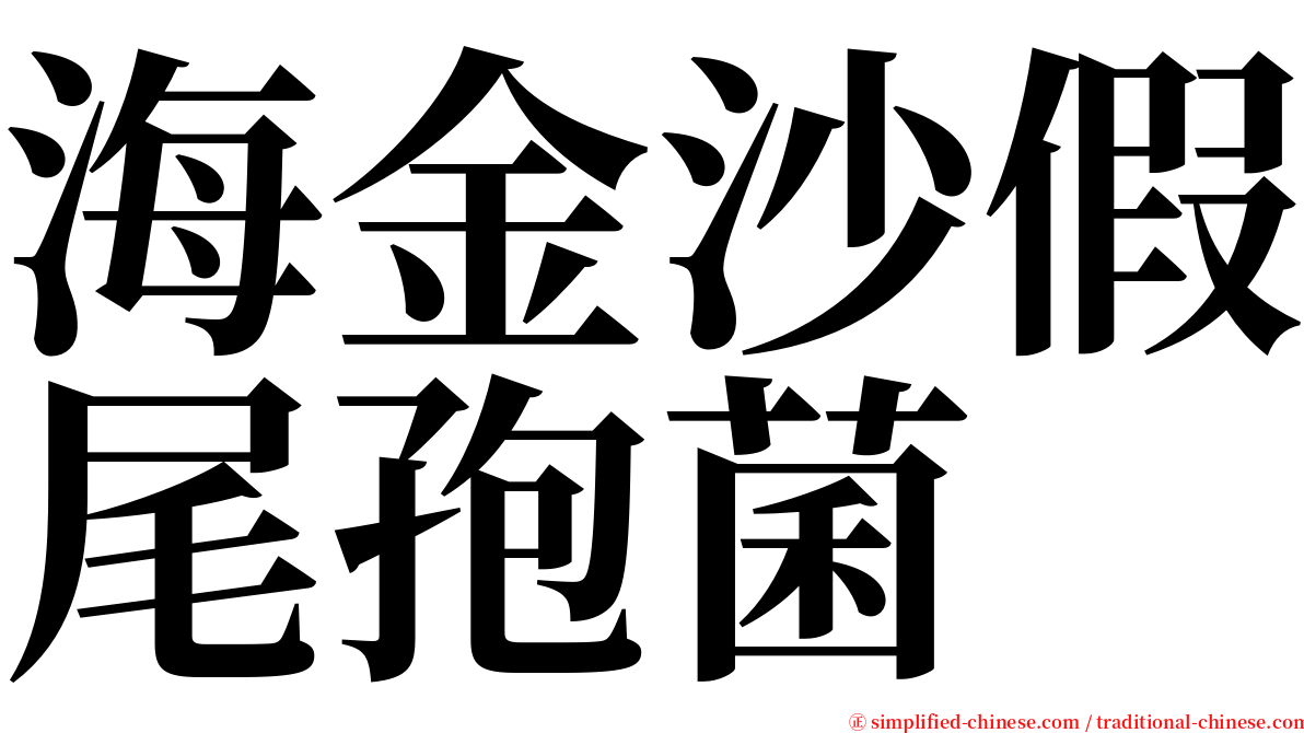 海金沙假尾孢菌 serif font