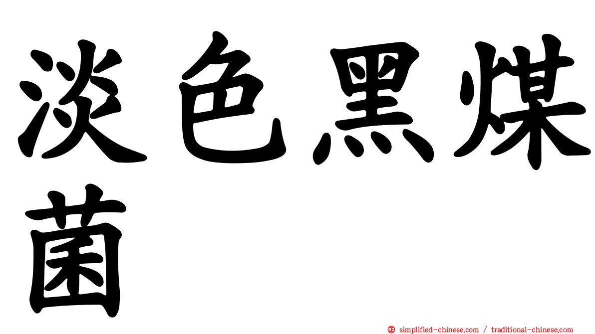淡色黑煤菌