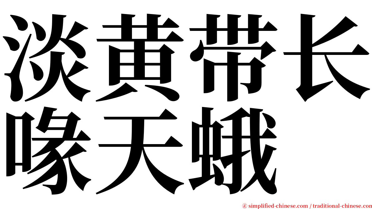 淡黄带长喙天蛾 serif font