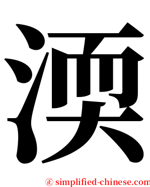 渜 serif font