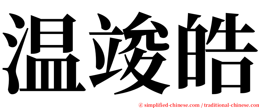 温竣皓 serif font