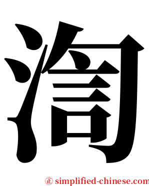 渹 serif font