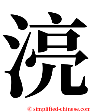 湸 serif font