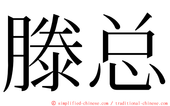 滕总 ming font