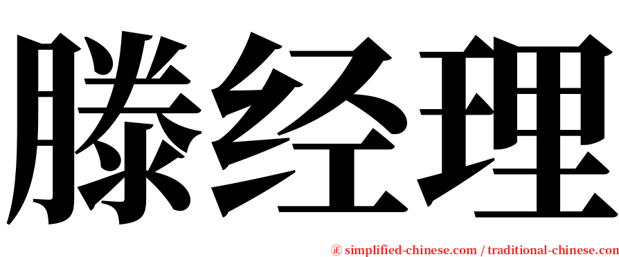 滕经理 serif font