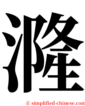 漋 serif font