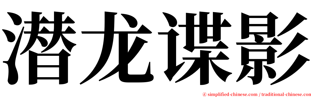 潜龙谍影 serif font