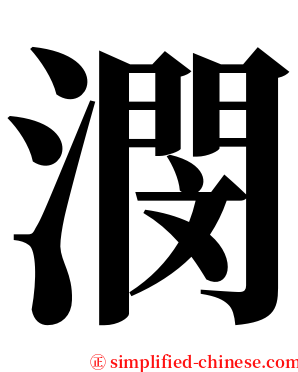 潣 serif font