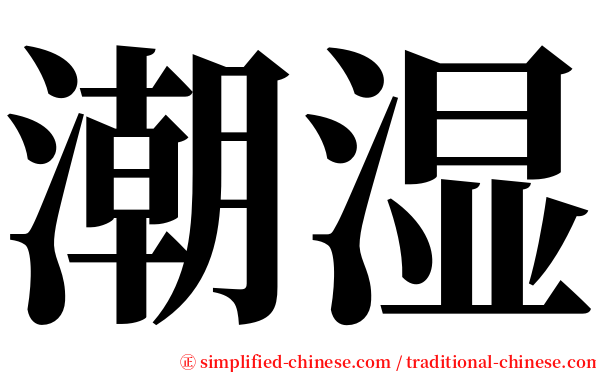 潮湿 serif font