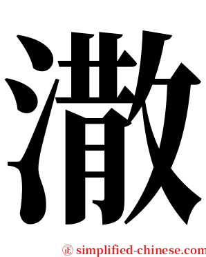 潵 serif font