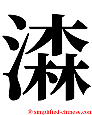 潹 serif font