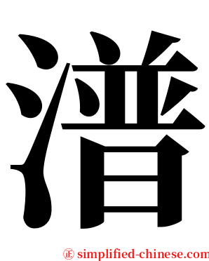 潽 serif font