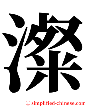 澯 serif font