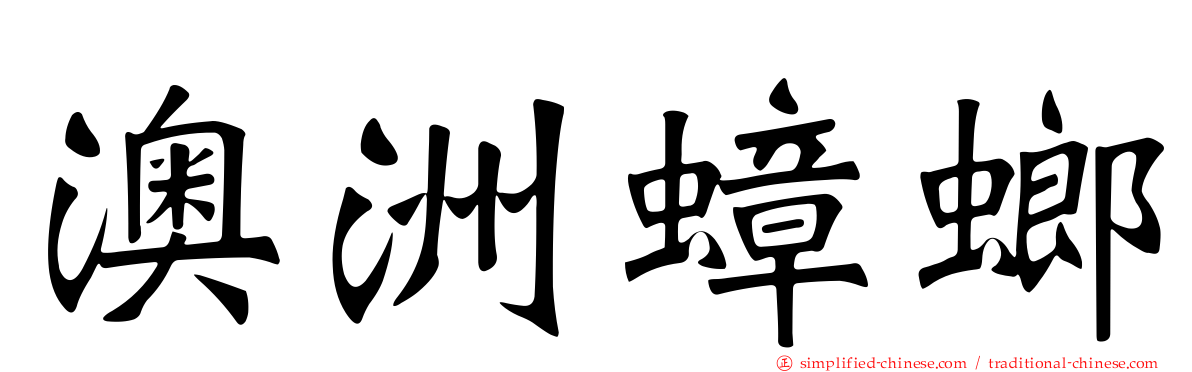 澳洲蟑螂