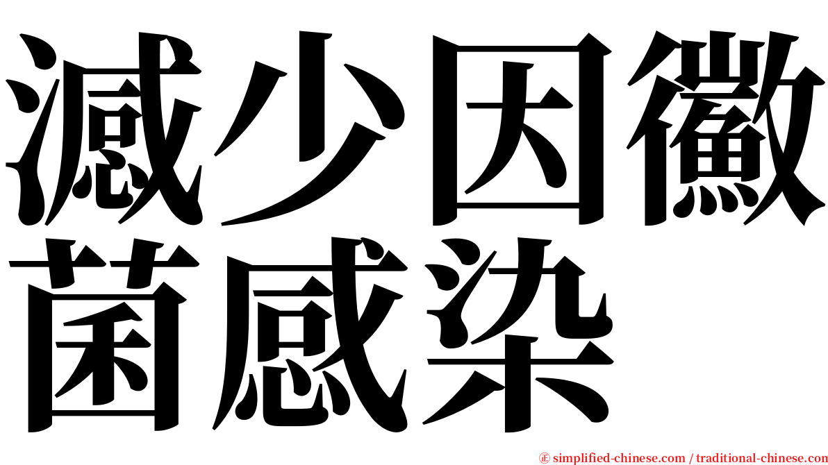 澸少因鰴菌感染 serif font