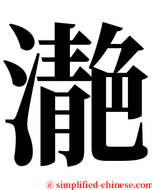 濪 serif font