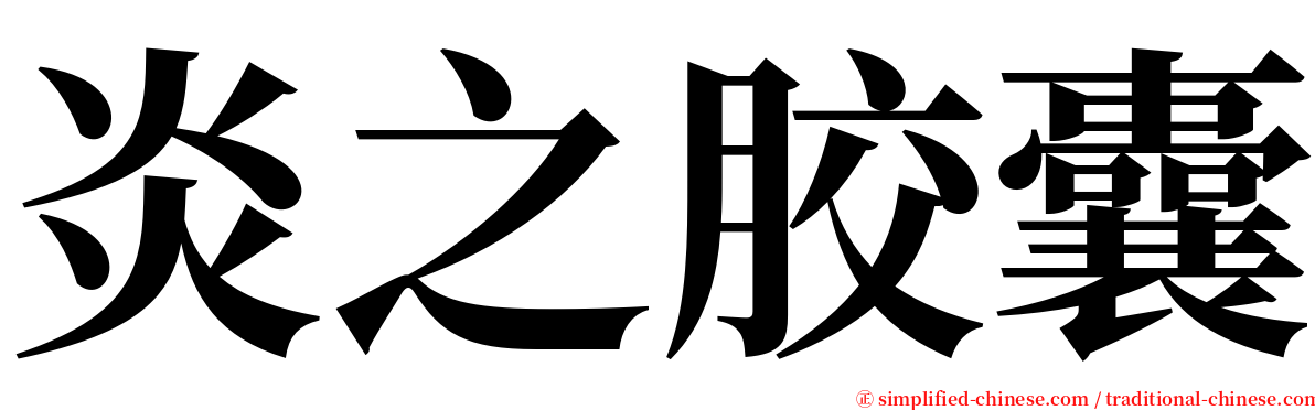 炎之胶囊 serif font