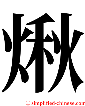 煍 serif font